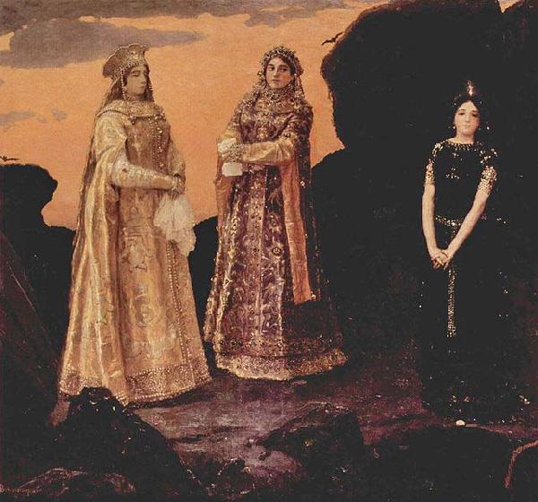 Wassnezow, Wiktor Michajlowitsch Drei Koniginnen des unterirdischen Reiches Germany oil painting art